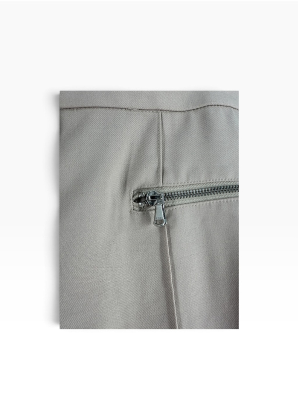 Reiss Miller Wide Leg Trousers wool blend pants neutral minimalist luxury sz 6 - Picture 7 of 13